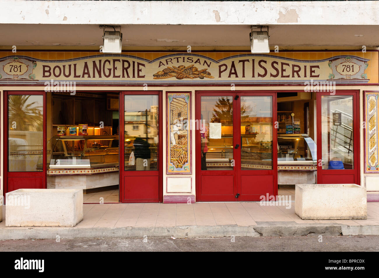 French Boulangerie Patisserie Stock Photo