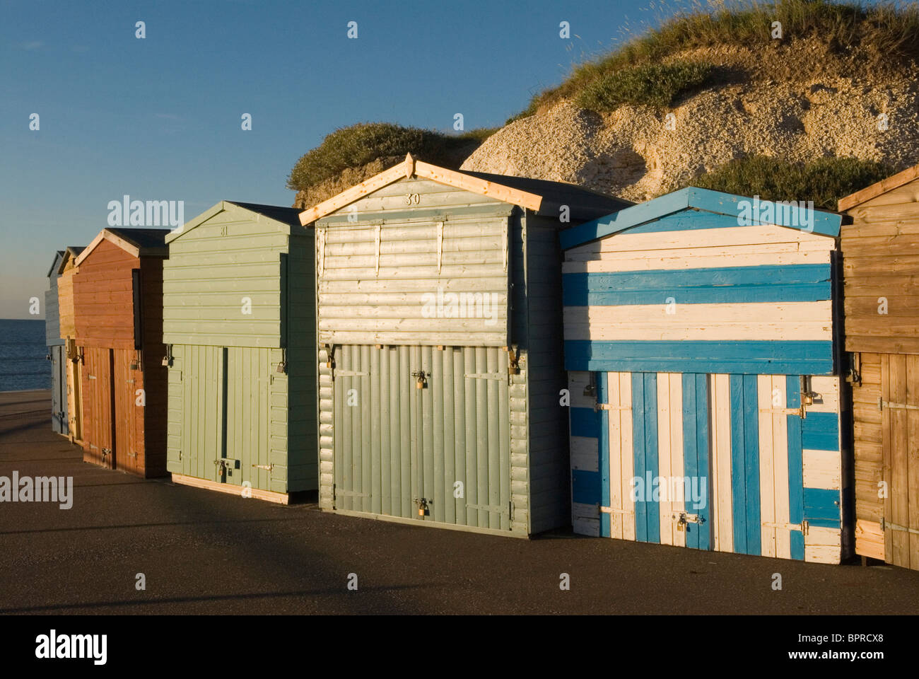 Beach huts at Westgate on Sea Kent Uk HOMER SYKES Stock Photo Alamy