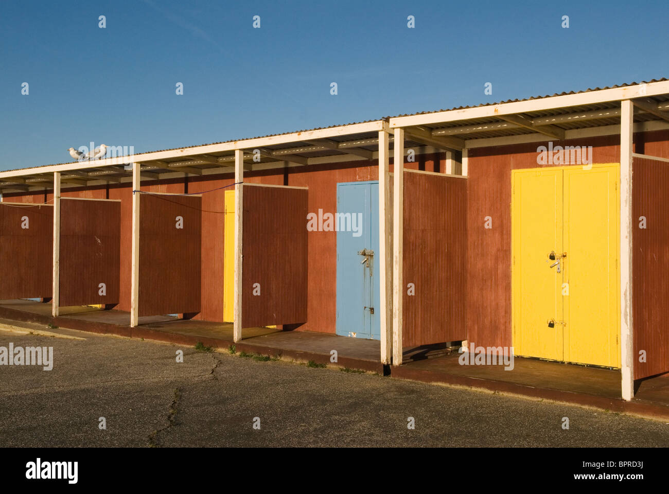 Beach huts at Westgate on Sea Kent Uk these are council owned  2007 2000s HOMER SYKES Stock Photo