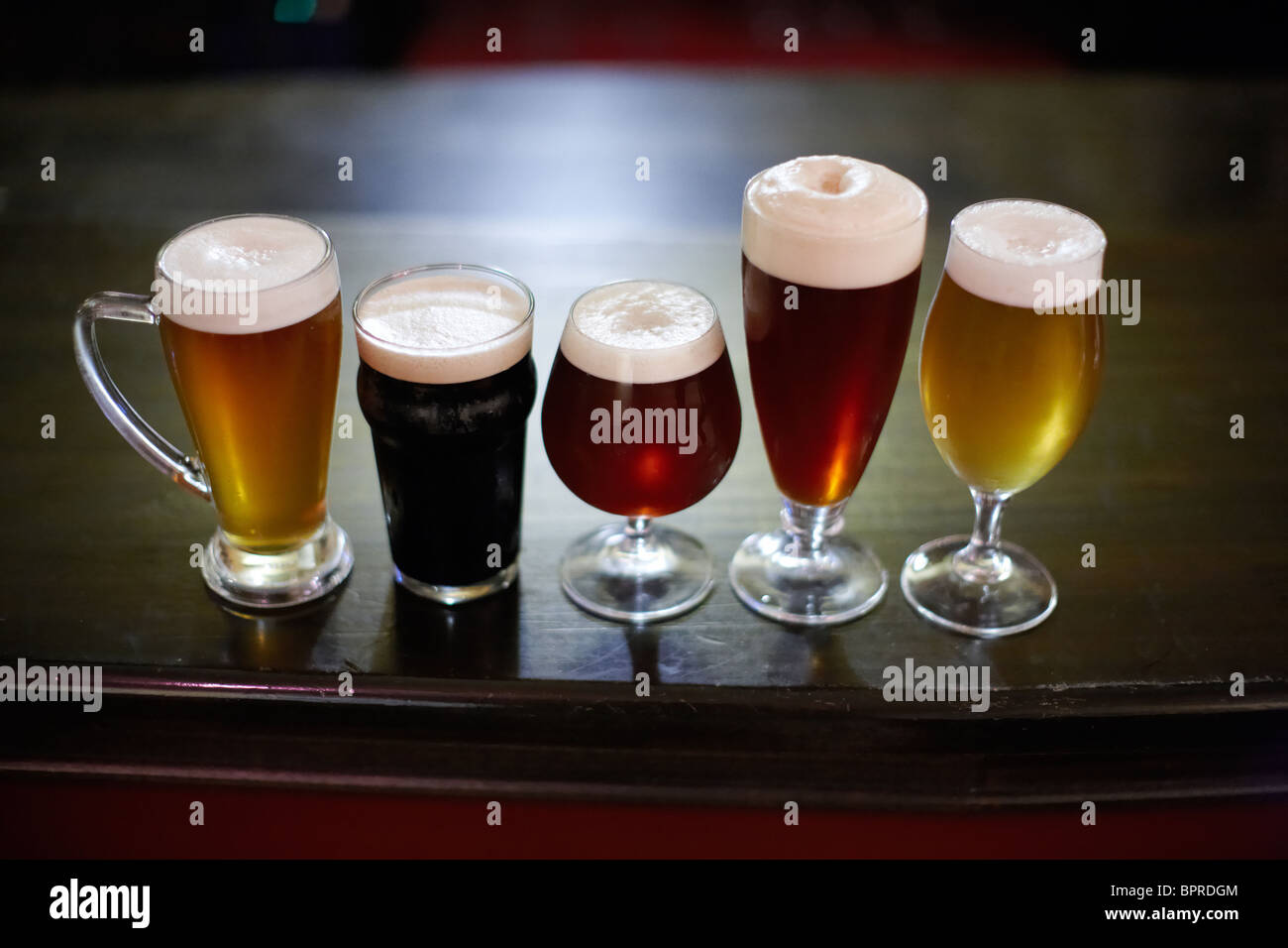 Artisanal beers of northern Italy Stock Photo Alamy