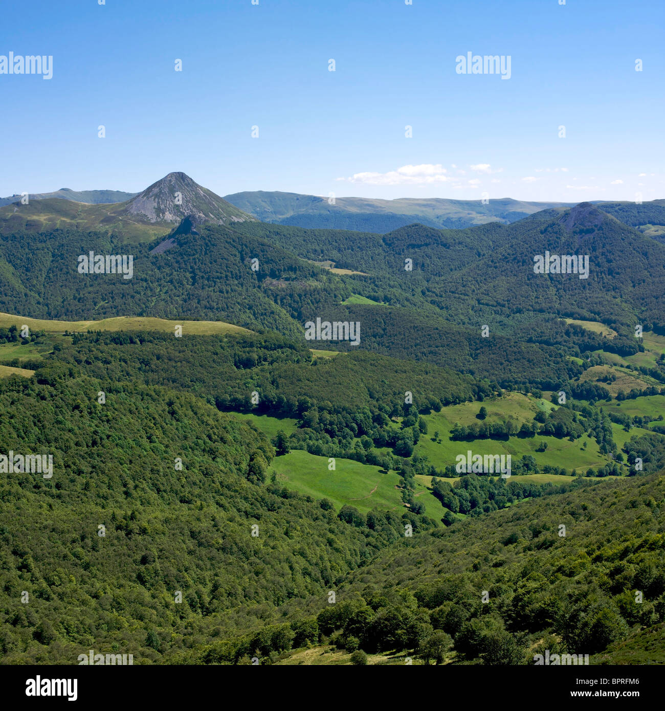 Views from the Puy Mary,  Cantal, Region Auvergne, France, Europe Stock Photo