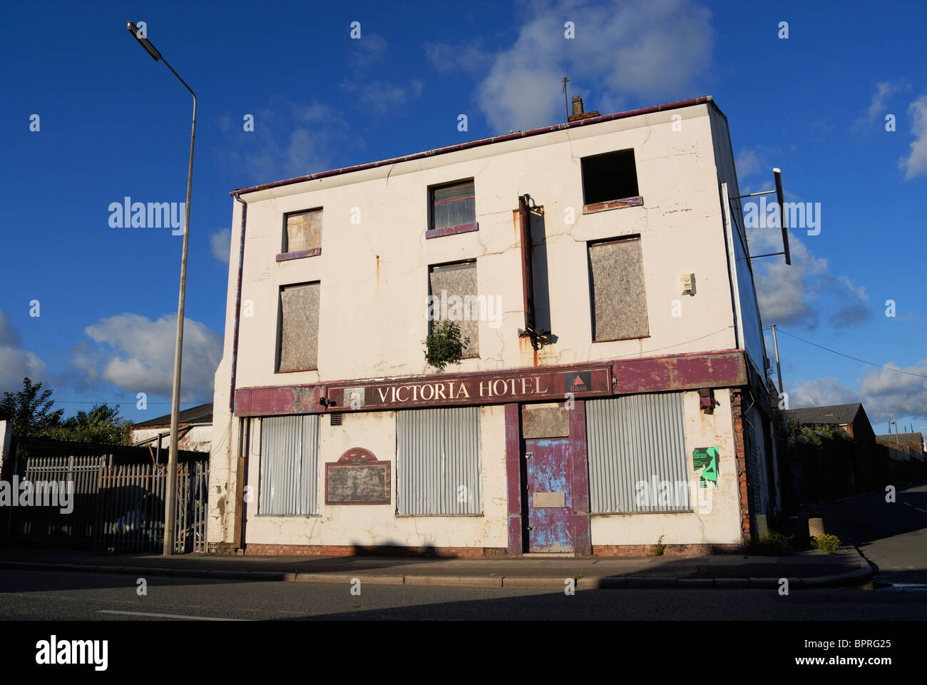 The dilapidated Victoria Hotel in Regent Road, the Dock Road which runs