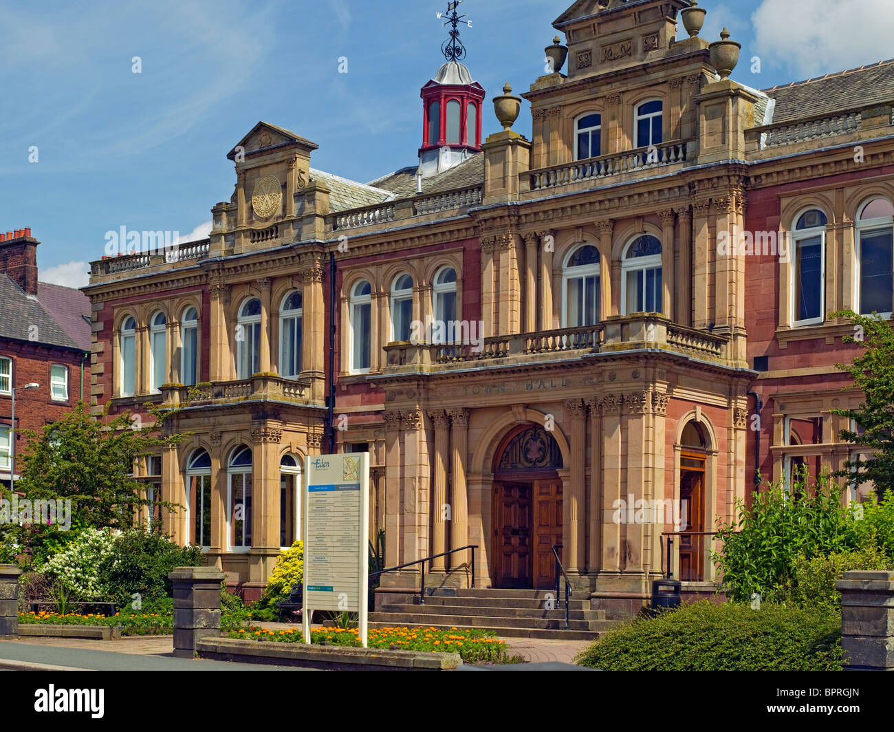 Penrith Town Hall local government building Cumbria England UK United Kingdom Great Britain GB Stock Photo