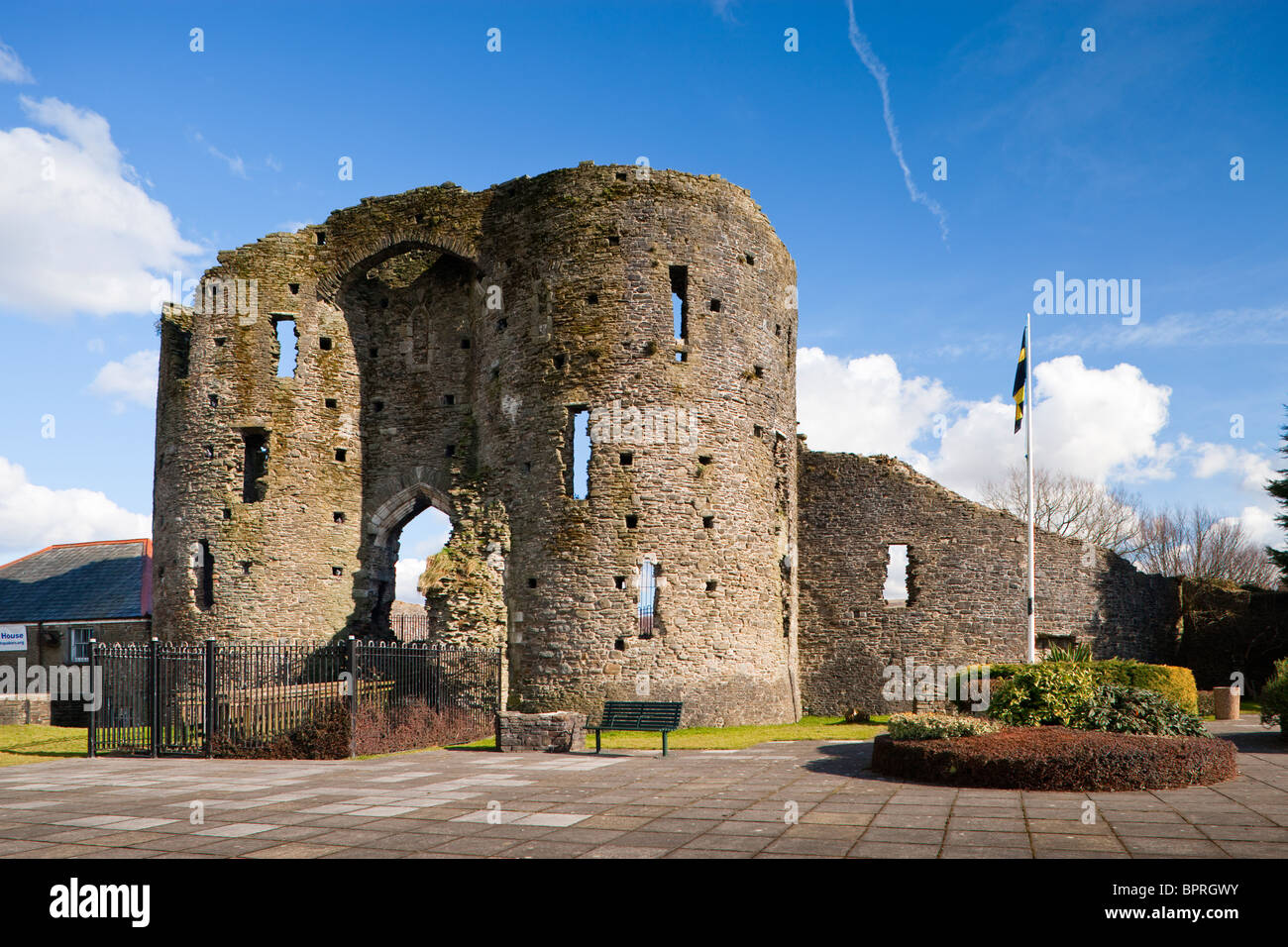 Neath Castle Neath-Port Talbot West Glamorgan Wales Stock Photo