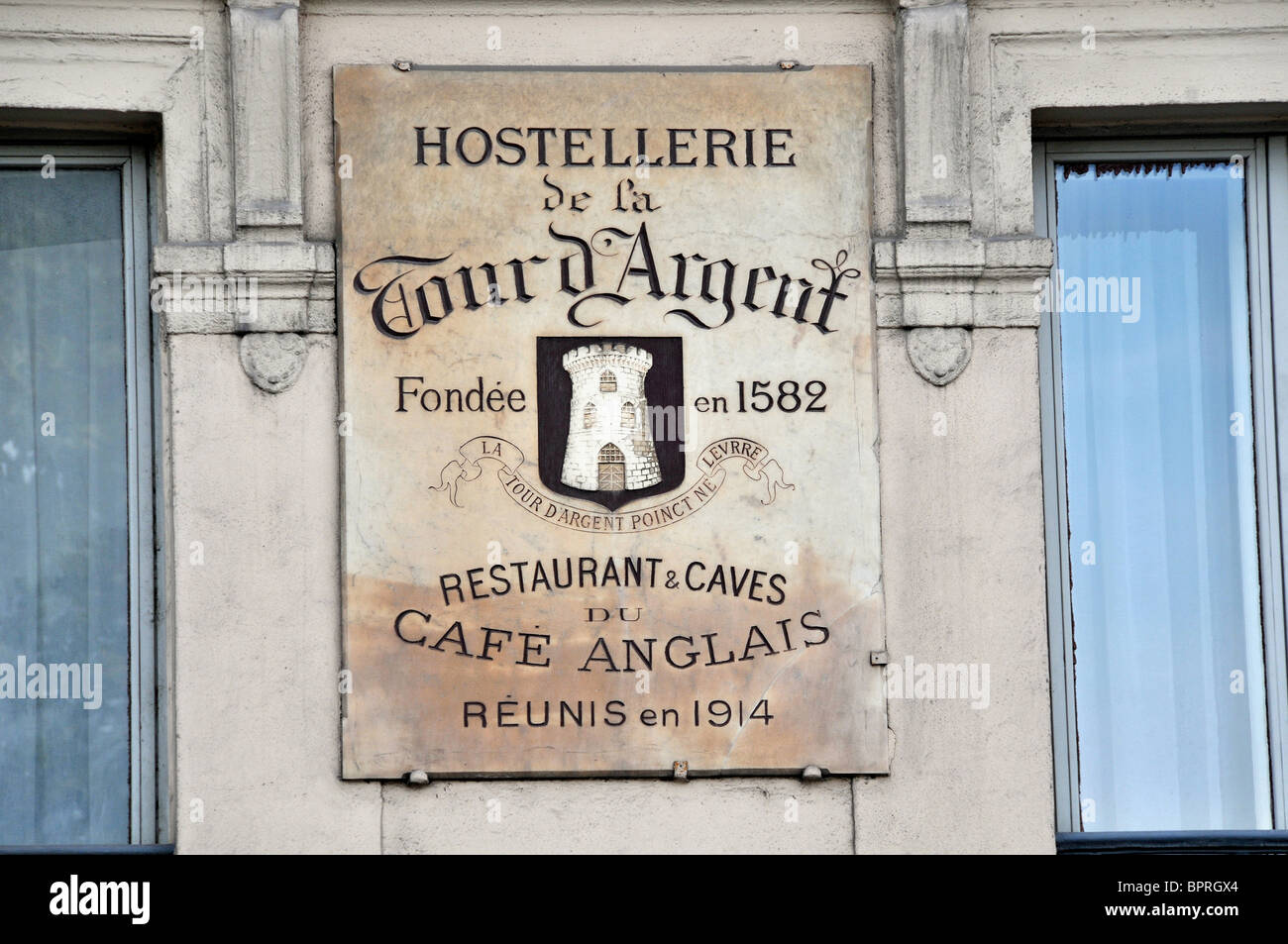 La Tour d'Argent restaurant, Paris, France Stock Photo