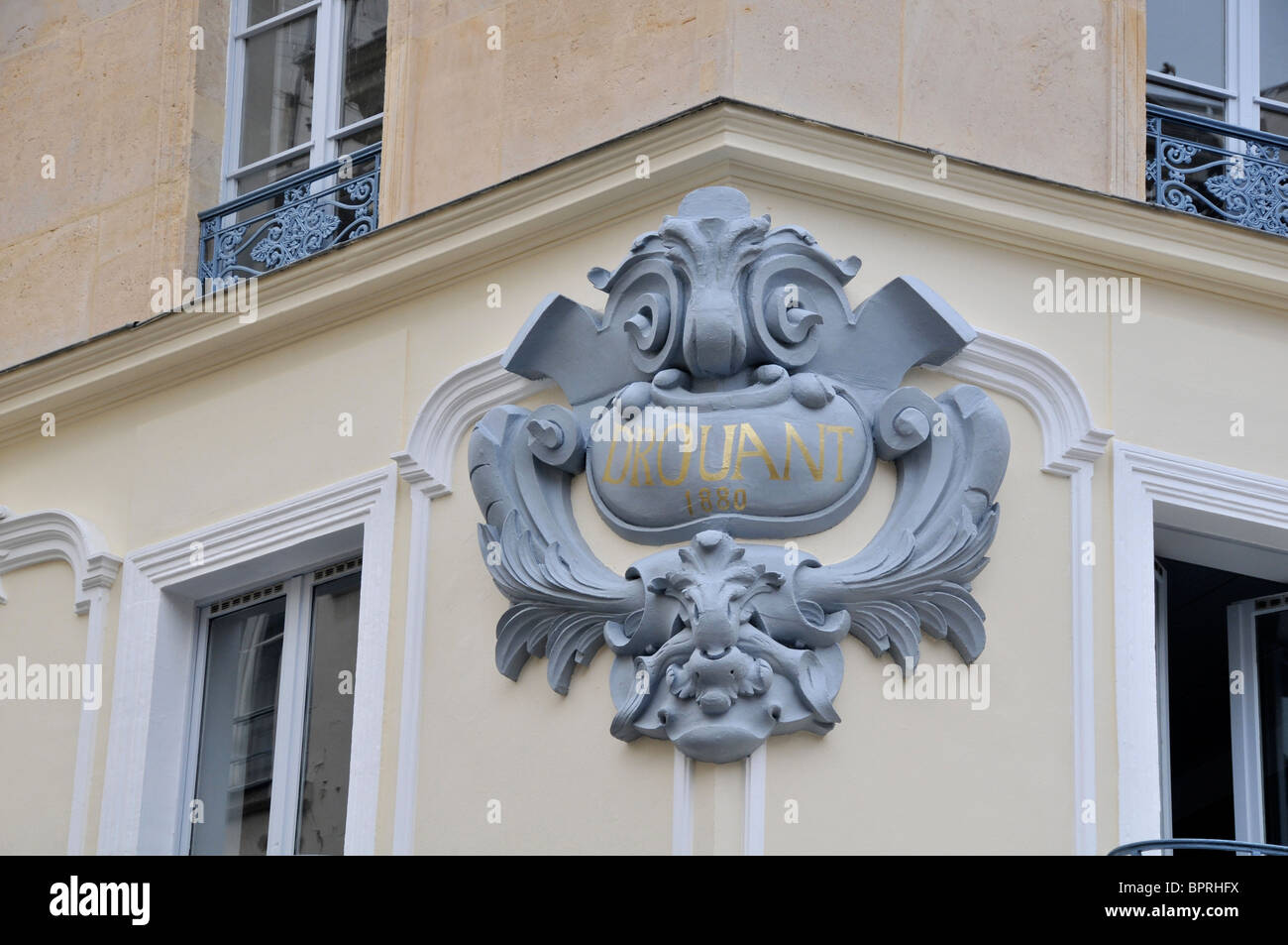 Drouant restaurant, rue Gaillon, Paris, France Stock Photo