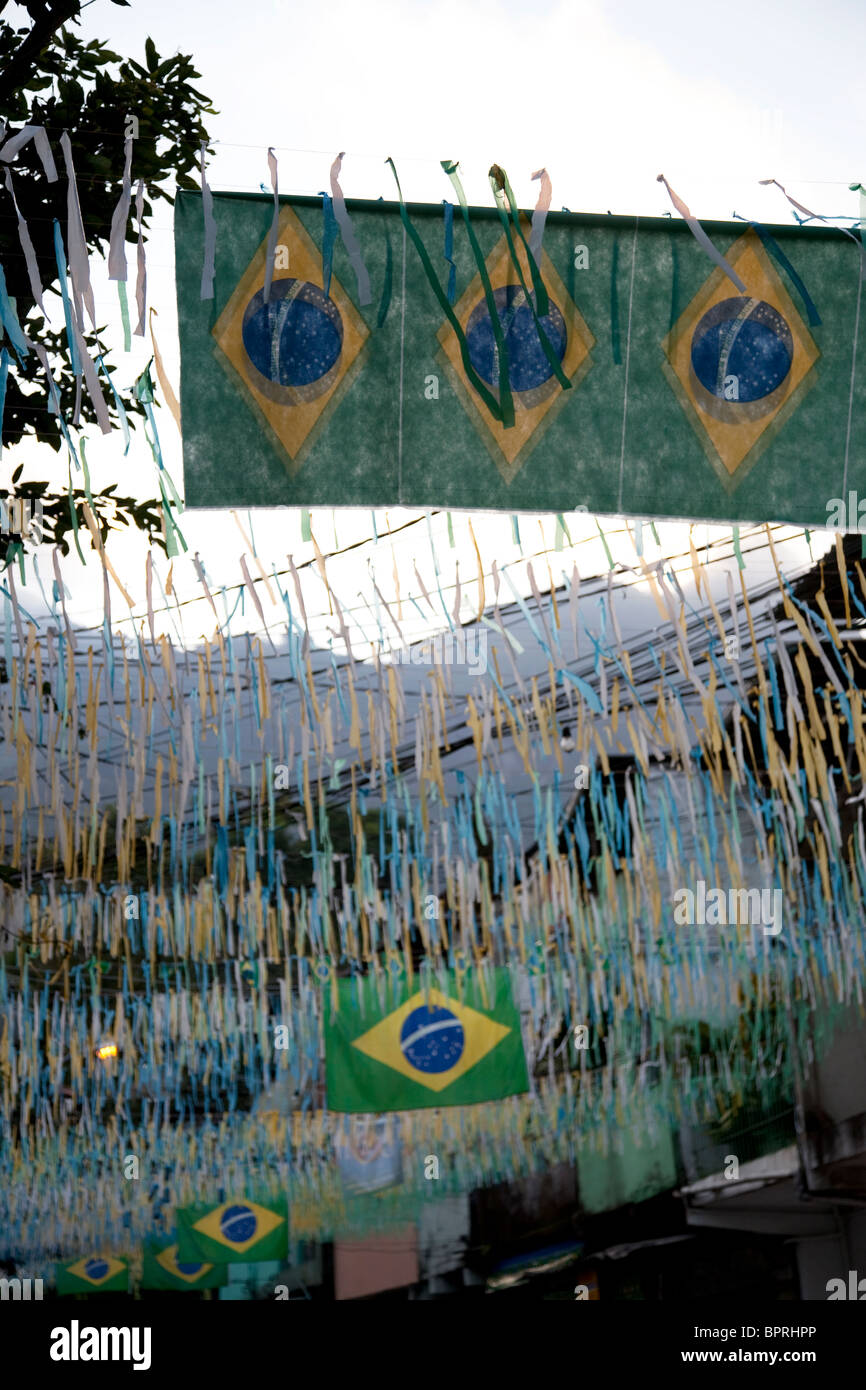 Scene from the Rocinha, the largest favela, aka slum or shantytown, on ...