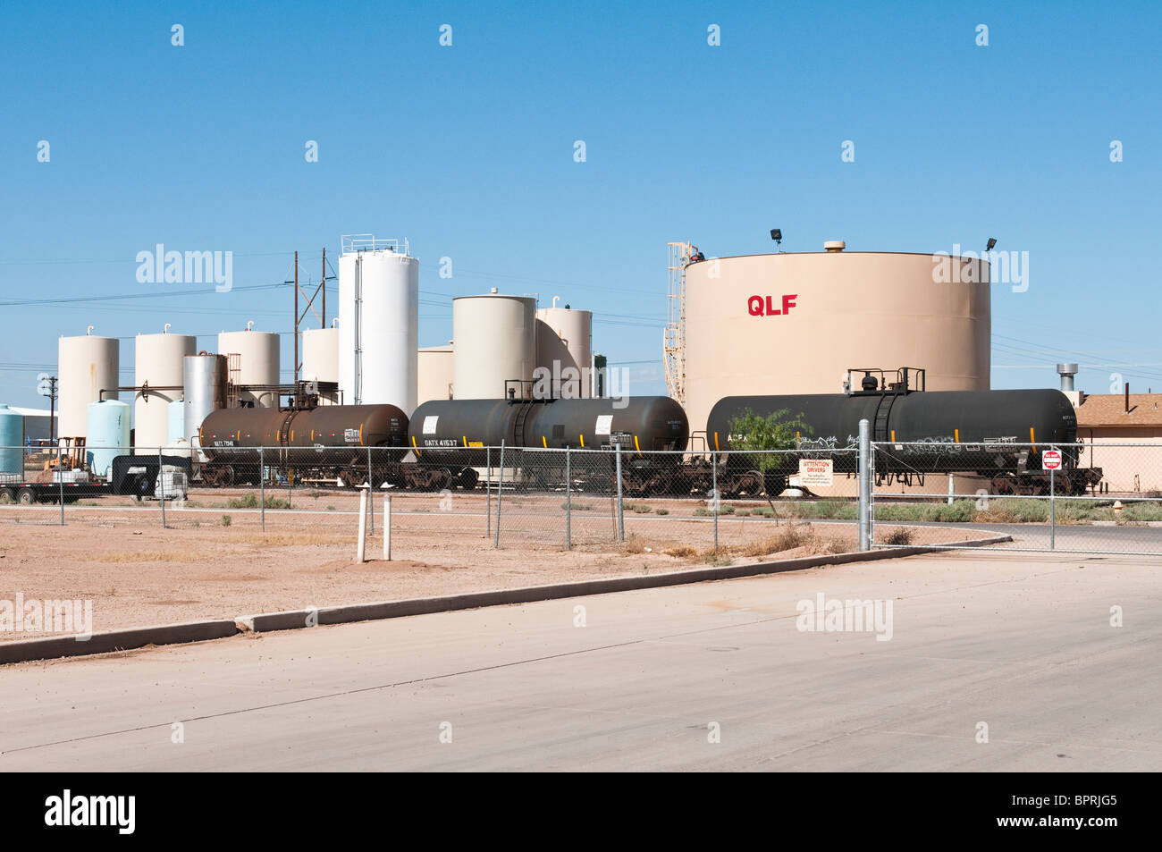 Transportation and storage tanks are shown at a liquid feed supplement