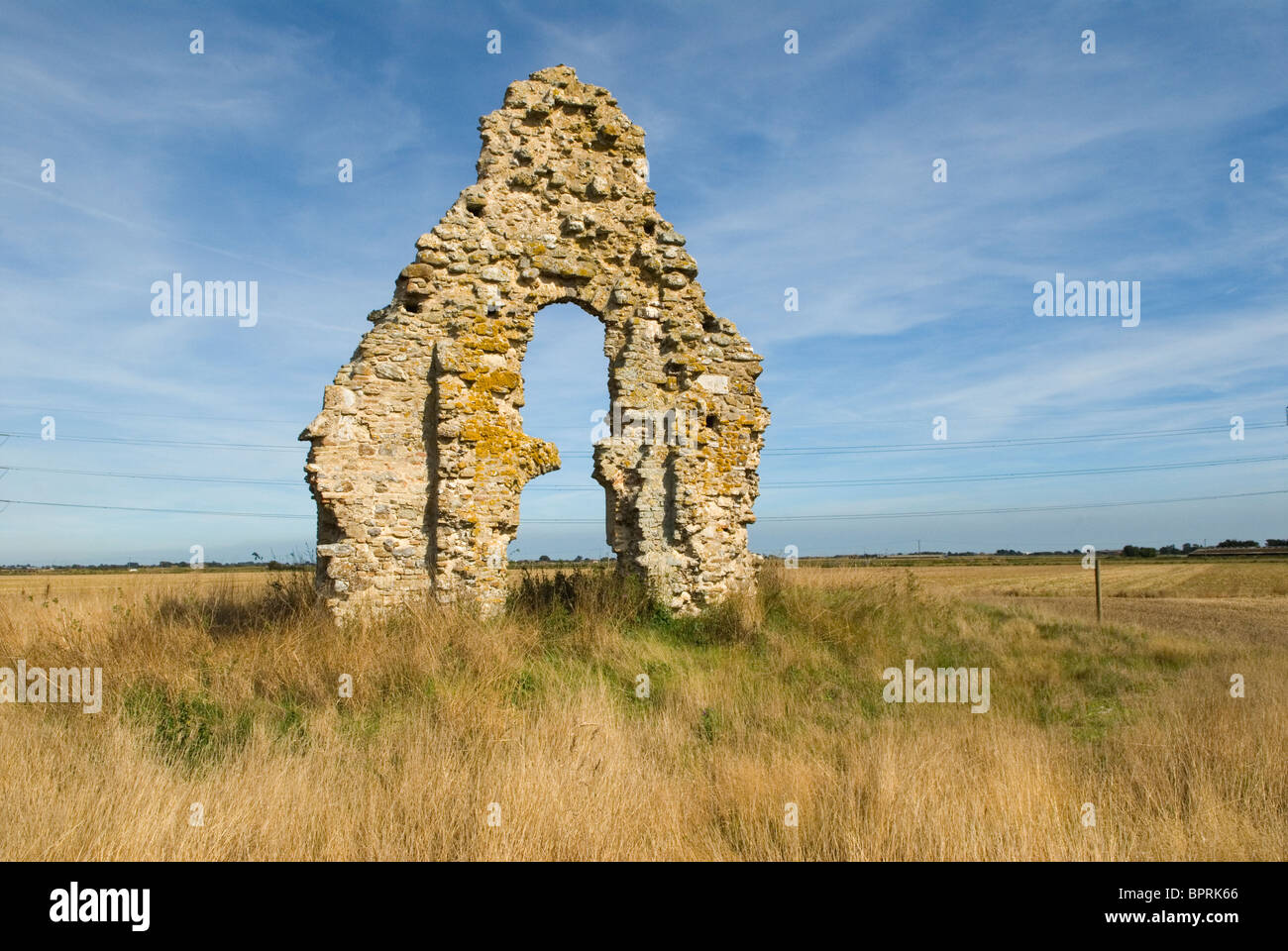 Romney Marsh, Kent. Lost villages of Romney Marsh. Midley church all