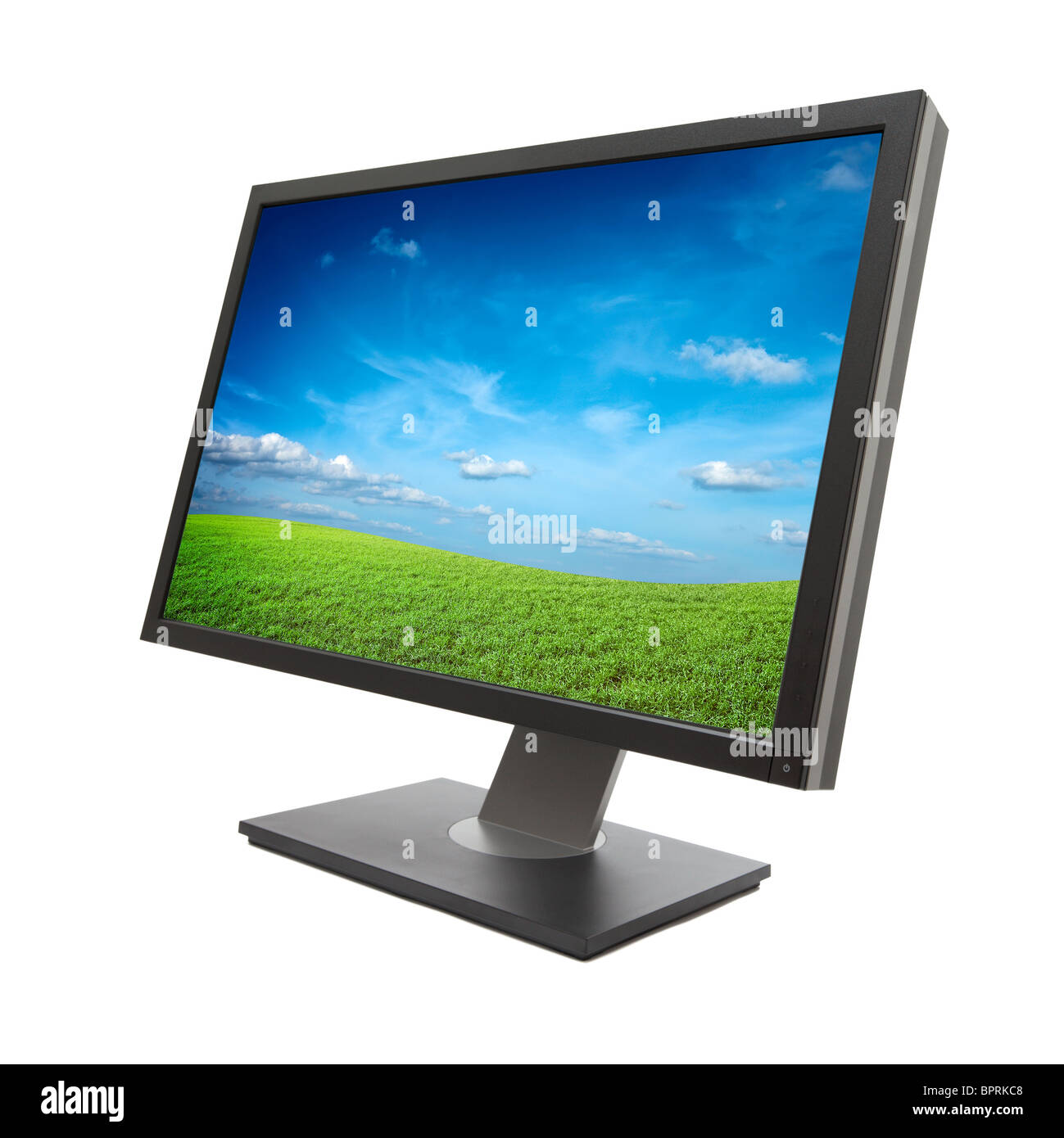 Computer monitor isolated Stock Photo Alamy