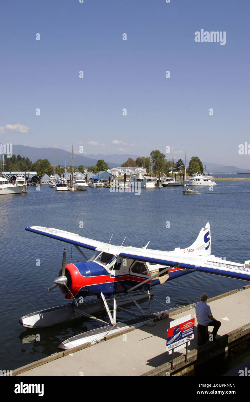 Saltspring Air Floatplane, Coal Harbour, Vancouver, British Columbia, Canada Stock Photo