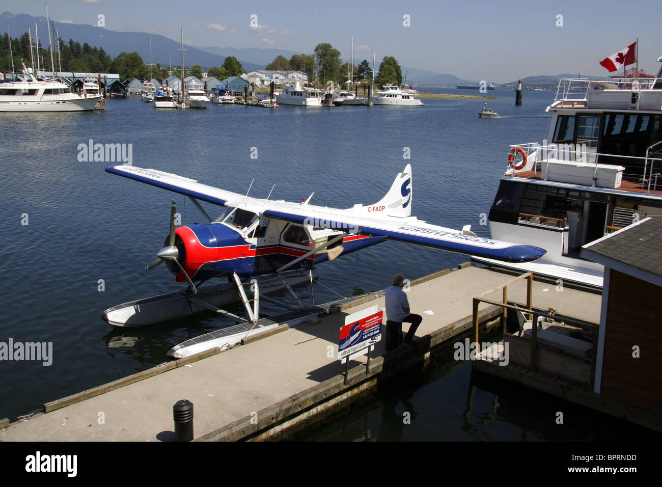 Saltspring Air Floatplane, Coal Harbour, Vancouver, British Columbia, Canada Stock Photo