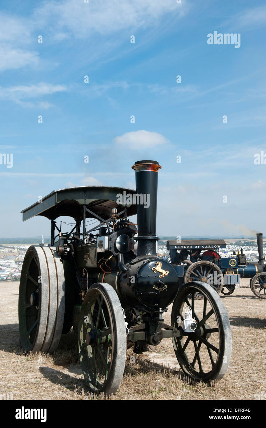 Vintage Steam traction engines at Great Dorset steam fair in England Stock Photo