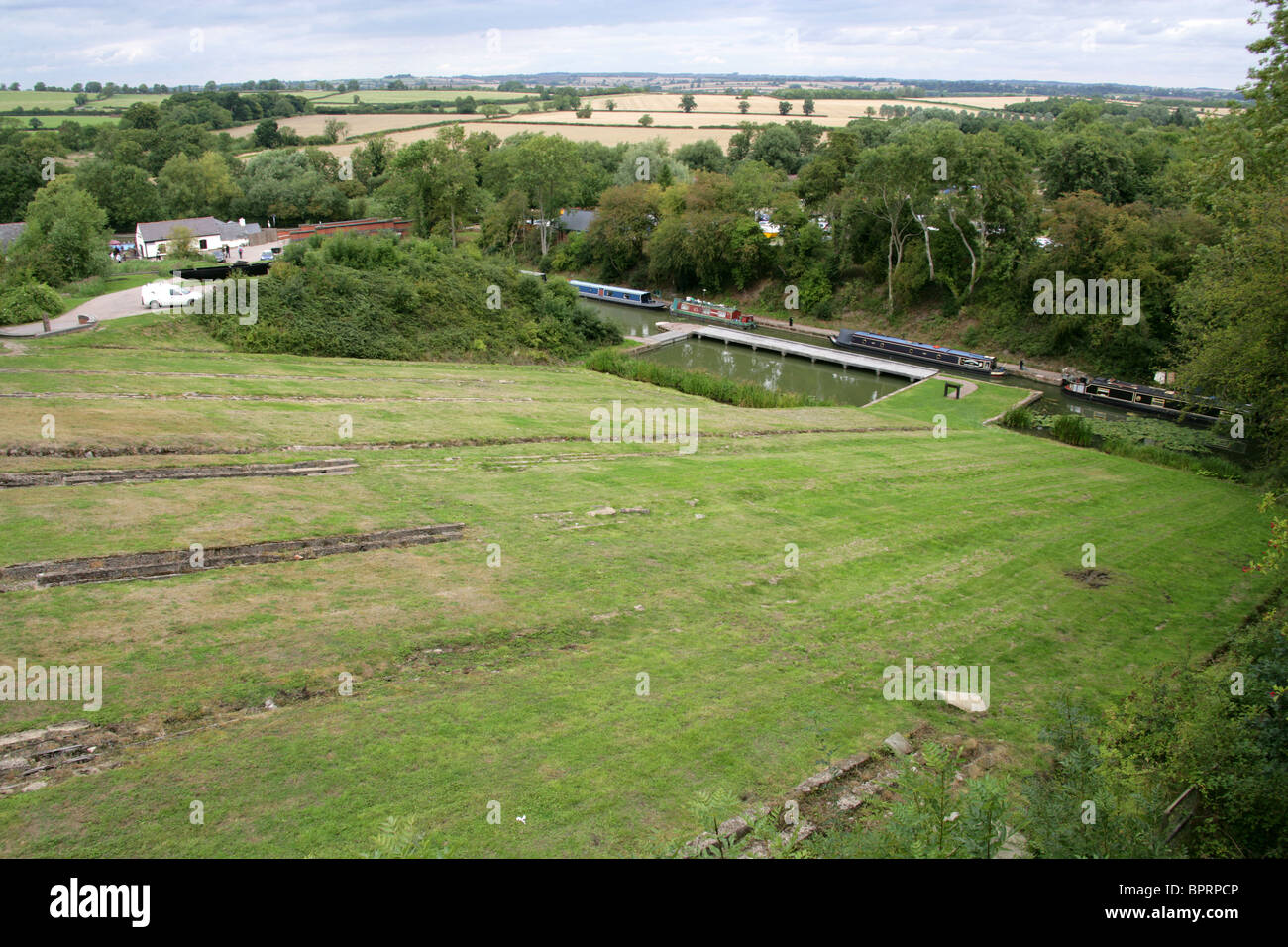 Foxton Locks, Leicestershire, UK. The Site where the Boat Lift used to
