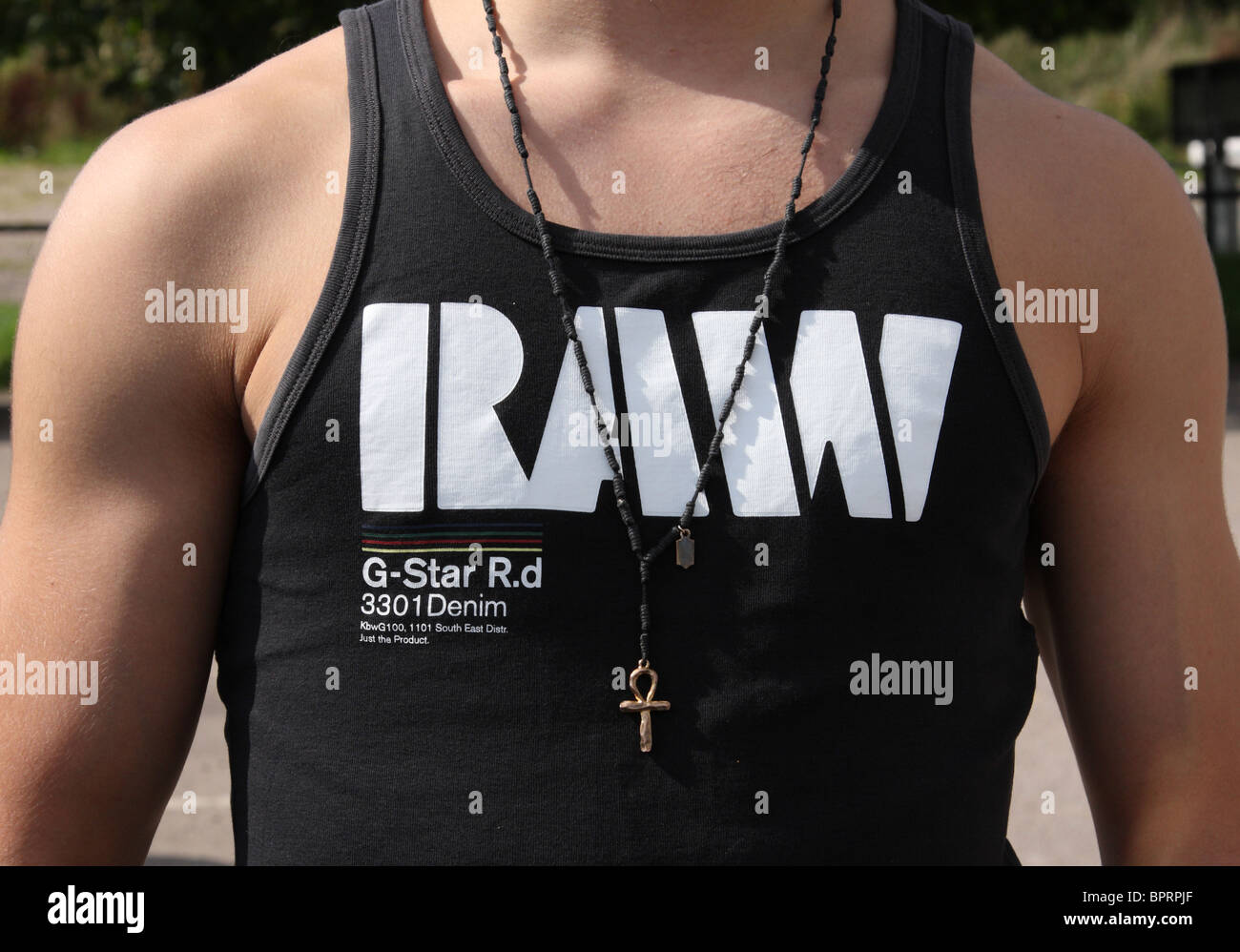 A G-Star RAW vest. Stock Photo
