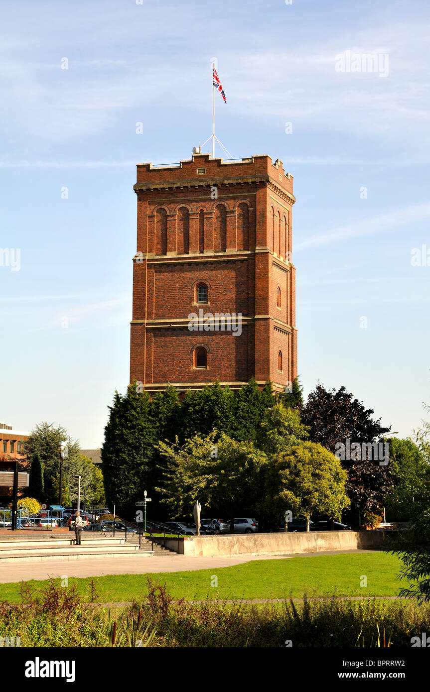 Bass brewery water tower, Burton on Trent, Staffordshire, England, UK Stock Photo