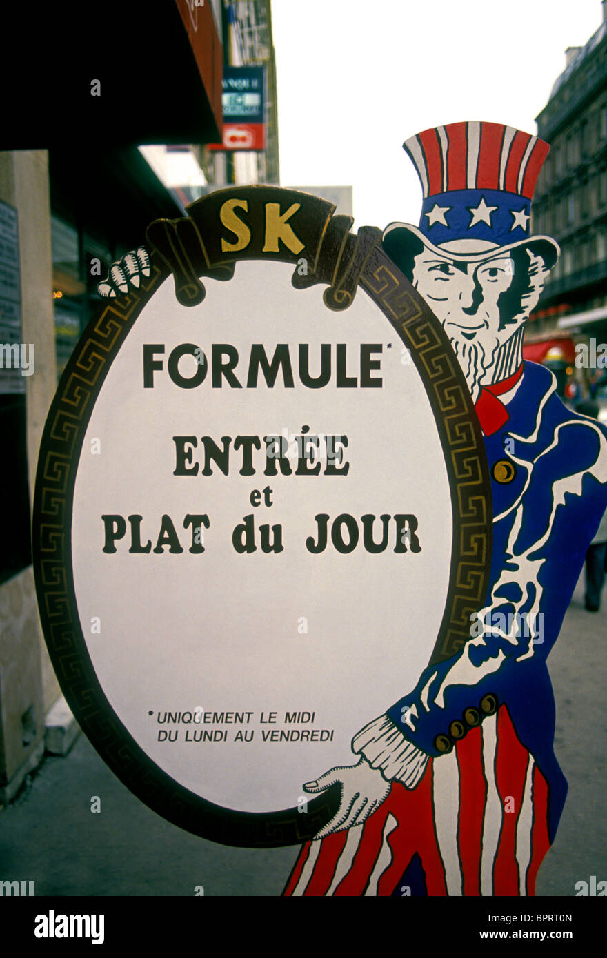 sign, menu, French restaurant, French food and drink, French food, food ...