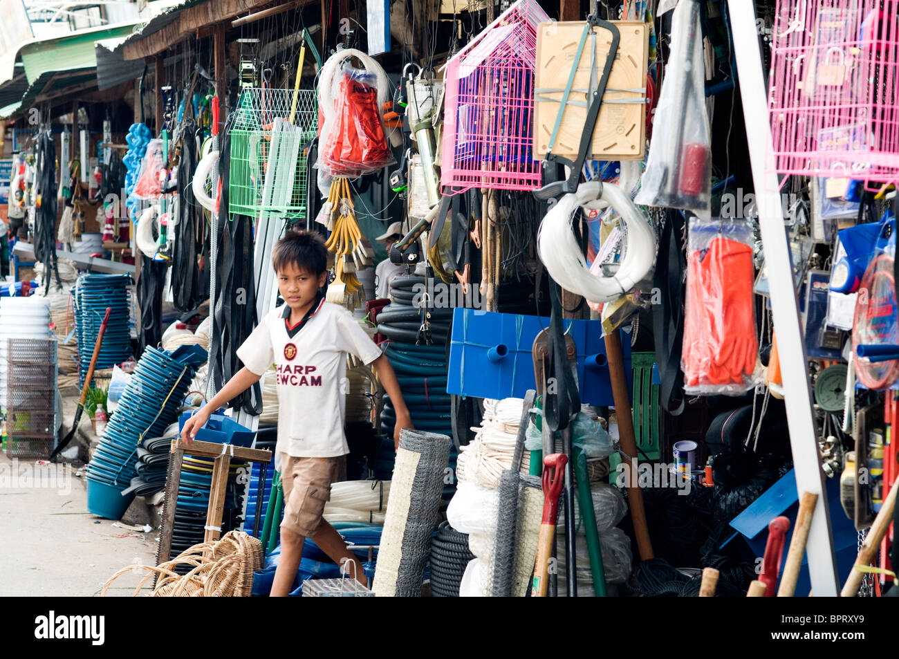 Hardware stores, Kompong Cham, Cambodia Stock Photo Alamy