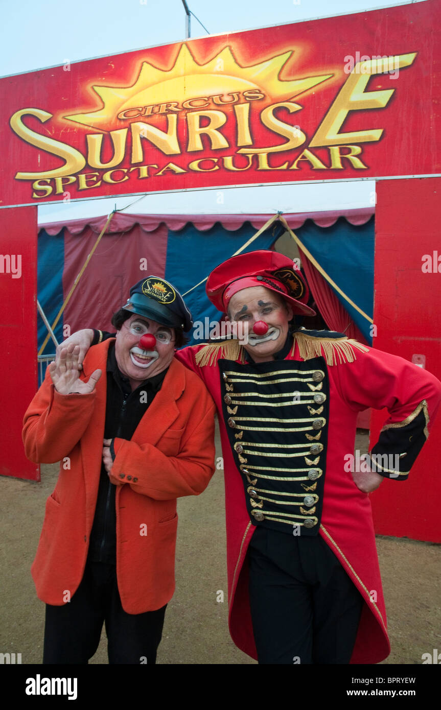 David meatcham clown sunrise circus hires stock photography and images