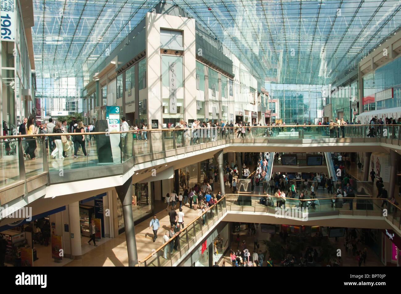 Birmingham Bullring Shopping Mall Interior Stock Photo - Alamy