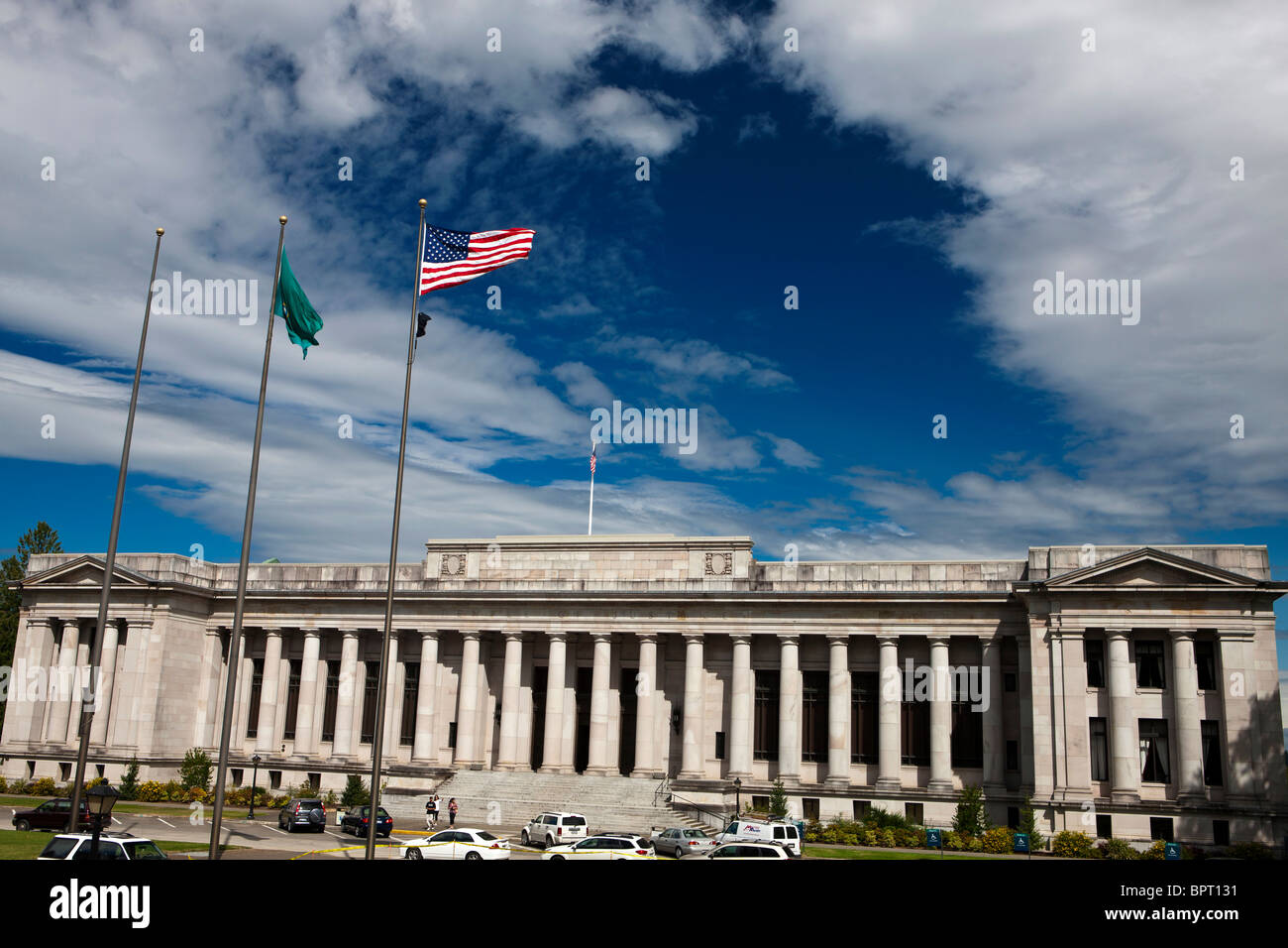 Temple of Justice building, home of the Washington State Supreme Court, state capitol campus complex, Olympia, Washington Stock Photo