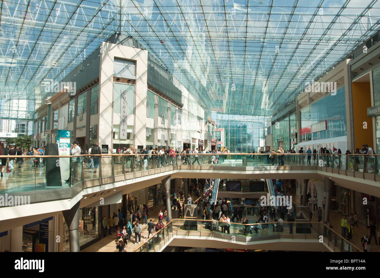 Birmingham Bullring Shopping Mall Interior. UK Stock Photo - Alamy