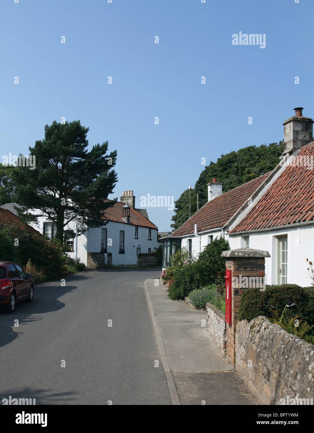 Boarhills street scene Fife Scotland September 2010 Stock Photo Alamy