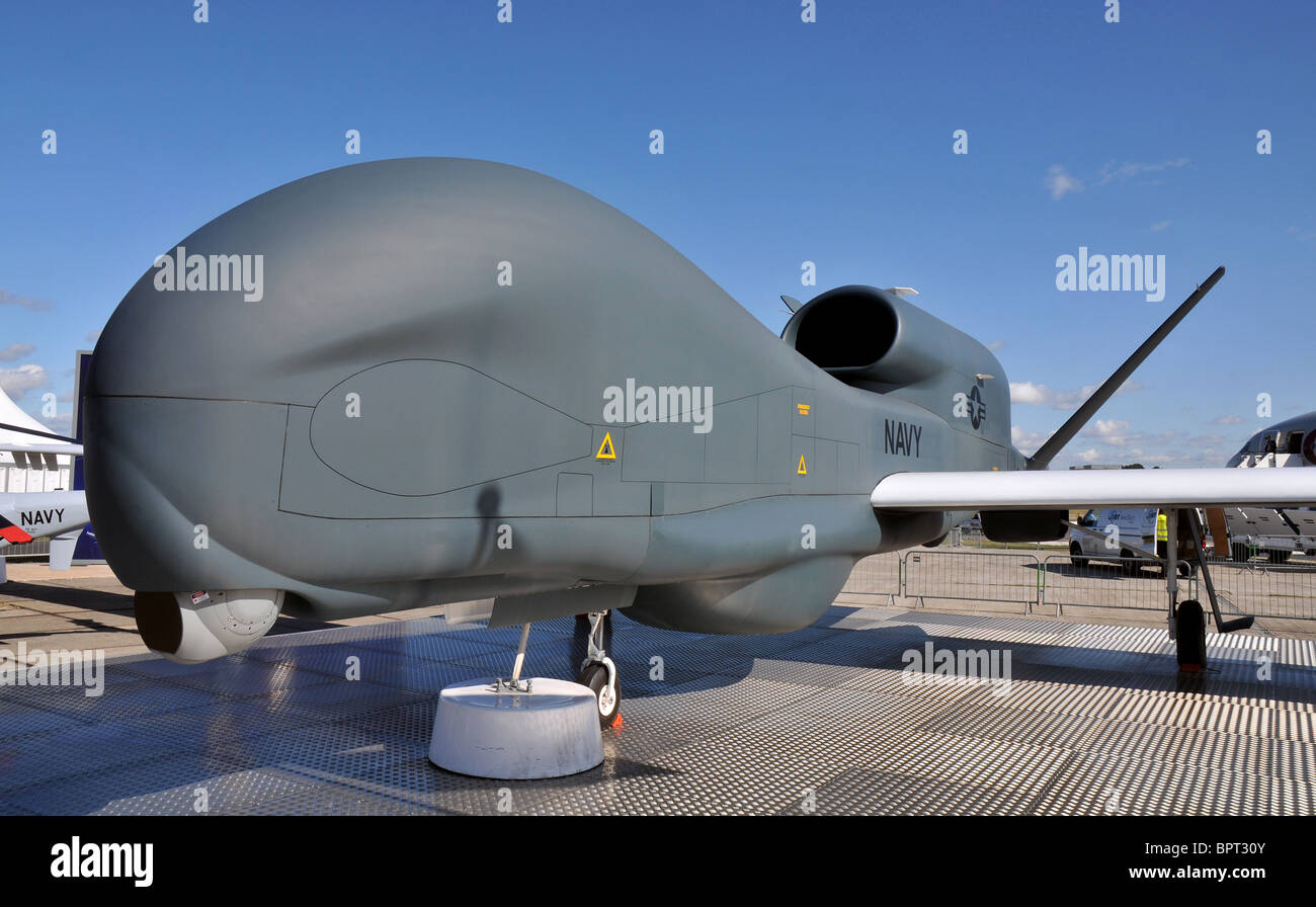 Northrop Grumman Global Hawk unmanned long range aerial reconnaissance aircraft, military drone Stock Photo