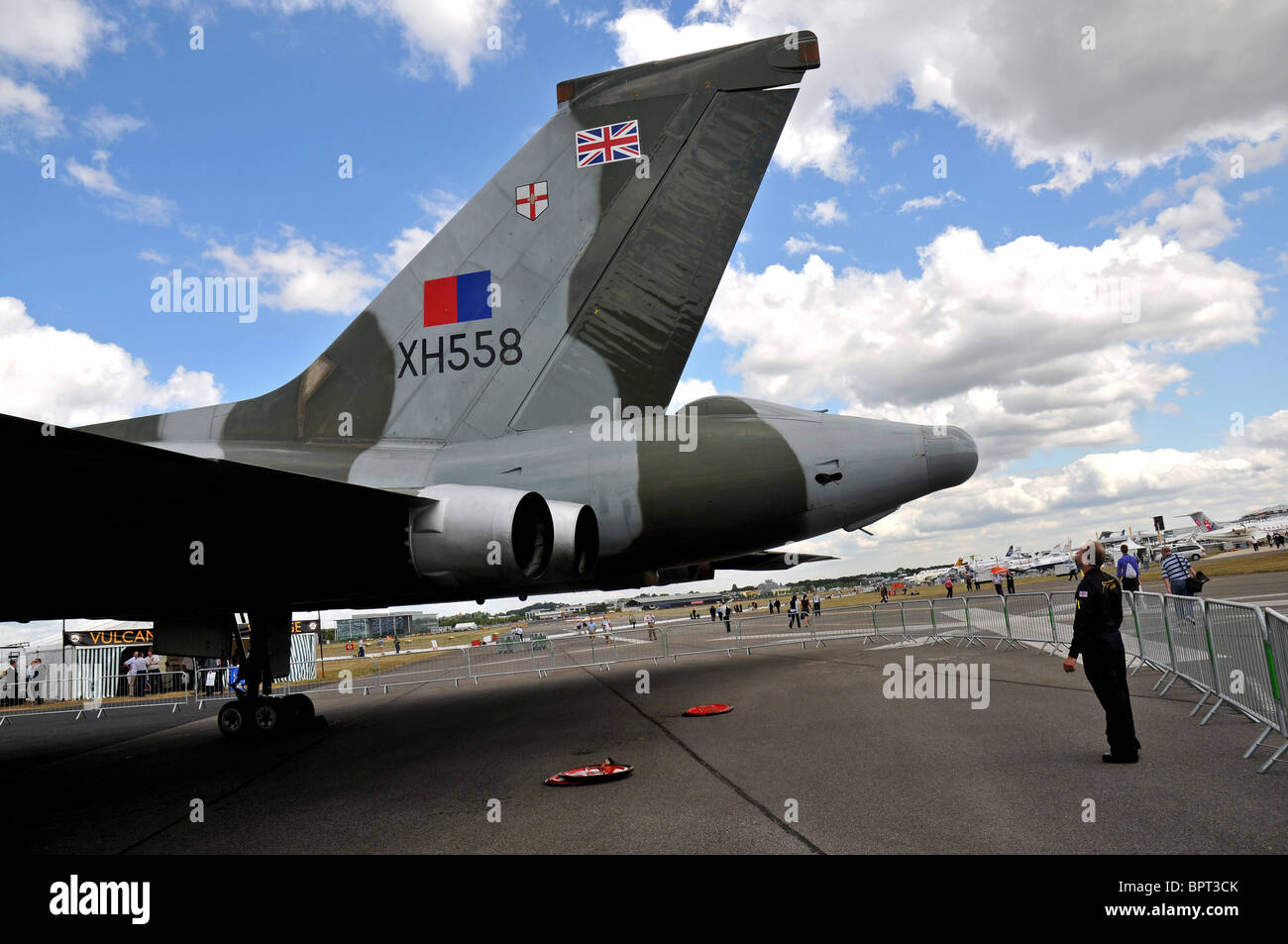 Avro Vulcan bomber, Vulcan delta wing warplane Stock Photo - Alamy