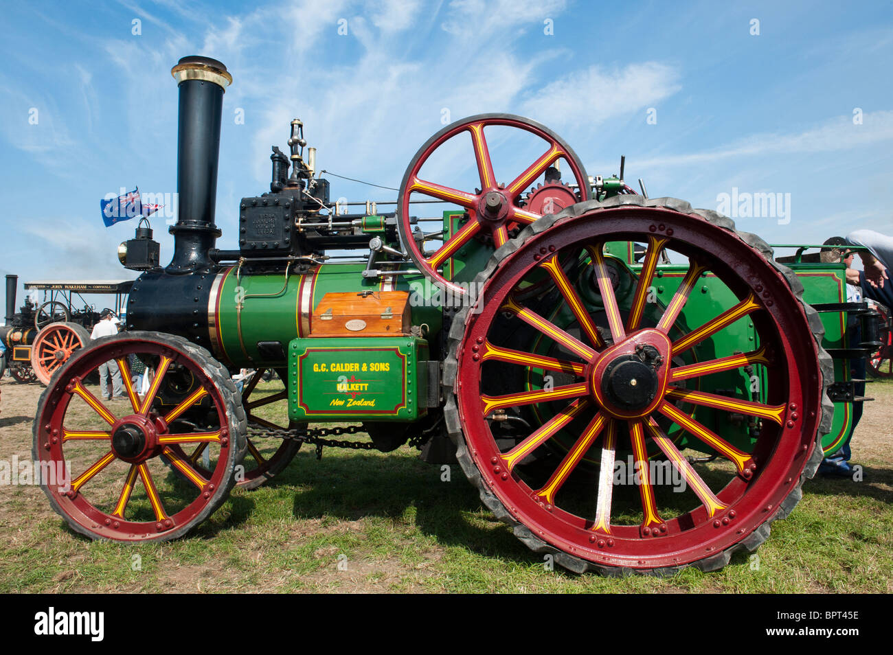 Steam Traction Engine from New Zealand at the Great Dorset steam fair 2010, England Stock Photo