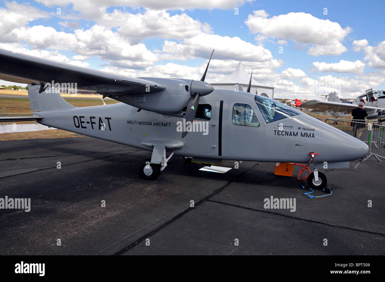 Tecnam MMA - or Multi-Mission Aircraft - a modified P2006T Stock Photo