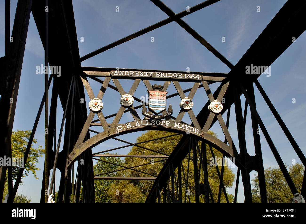 Andresey Bridge, Burton on Trent, Staffordshire, England, UK Stock Photo