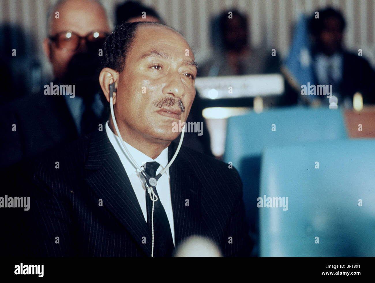 ANWAR SADAT PRESIDENT OF EGYPT 01 June 1979 Stock Photo