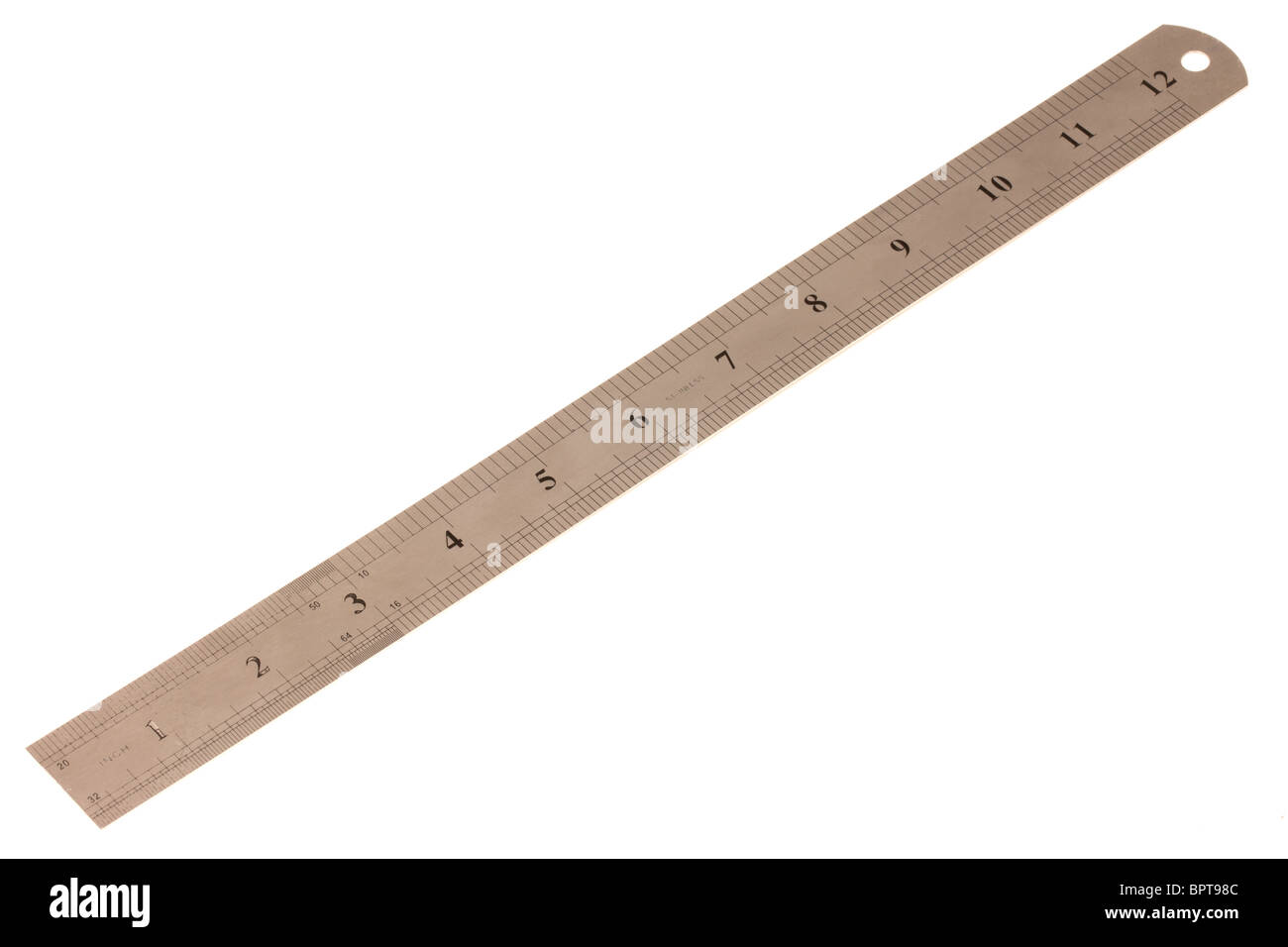 Metal Ruler Stock Photo - Download Image Now - Accuracy, Cut Out