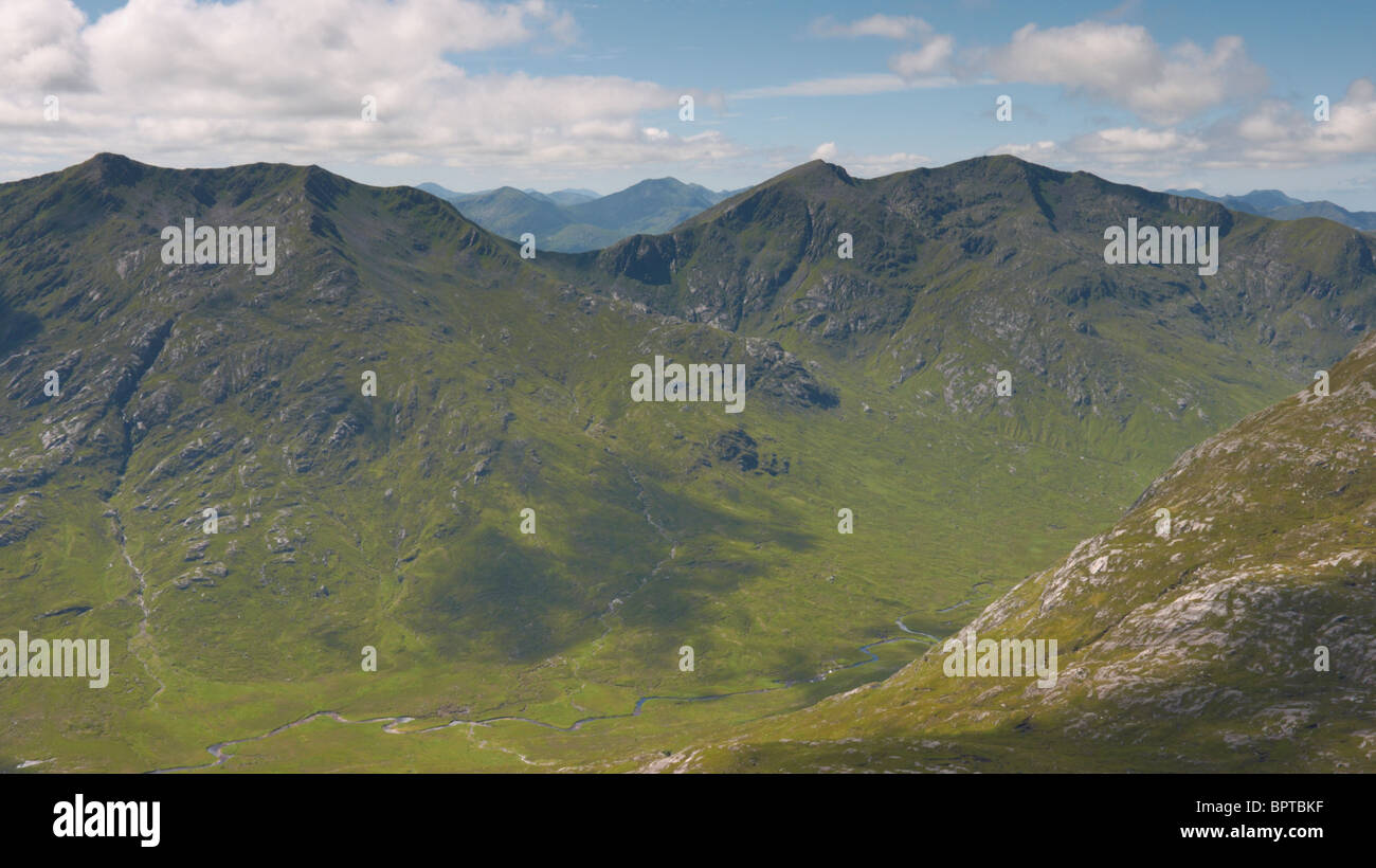Mountains 'Gleouraich' and 'Spidean Mialach' Scottish Highlands UK Stock Photo