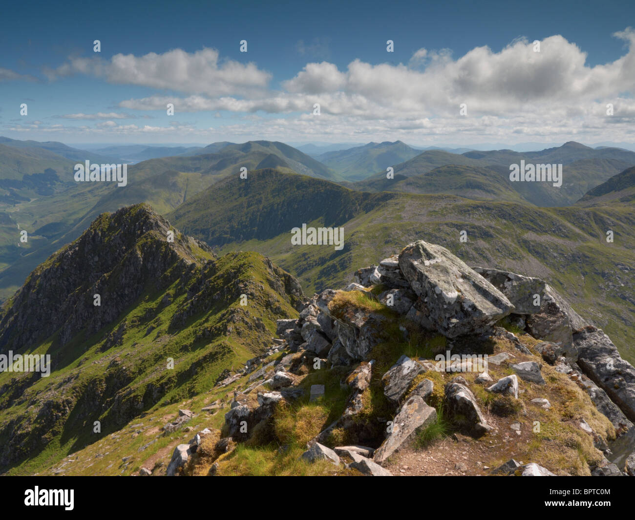Looking along the Forcan Ridge Highlands Scotland UK Stock Photo