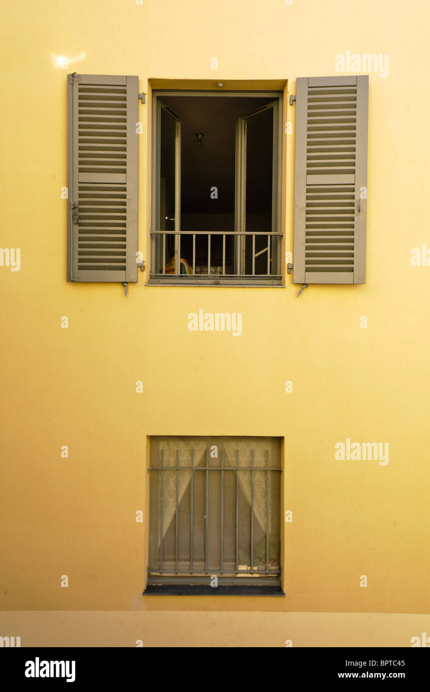 Open shutters and window Stock Photo Alamy
