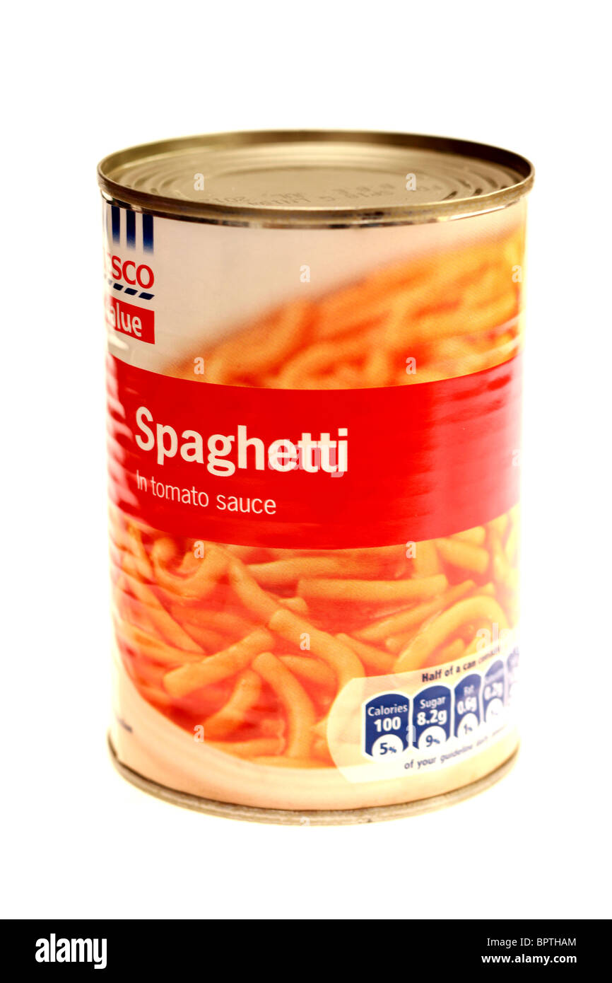 Tesco Value Spaghetti Stock Photo Alamy