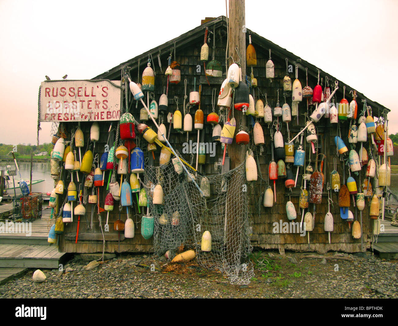 Russell's lobsters shack Ogunquit Maine Stock Photo Alamy