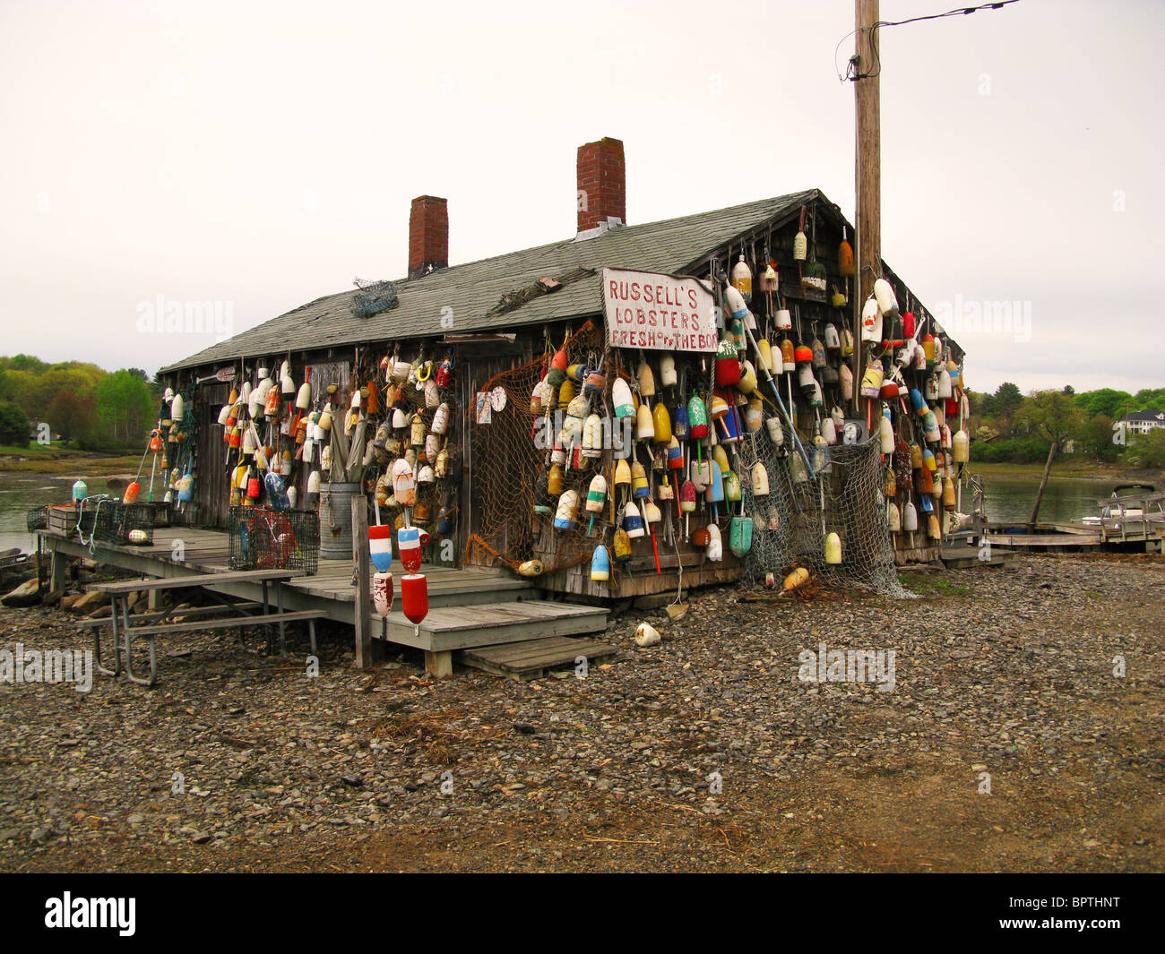 Russell's lobsters shack Ogunquit Maine Stock Photo Alamy