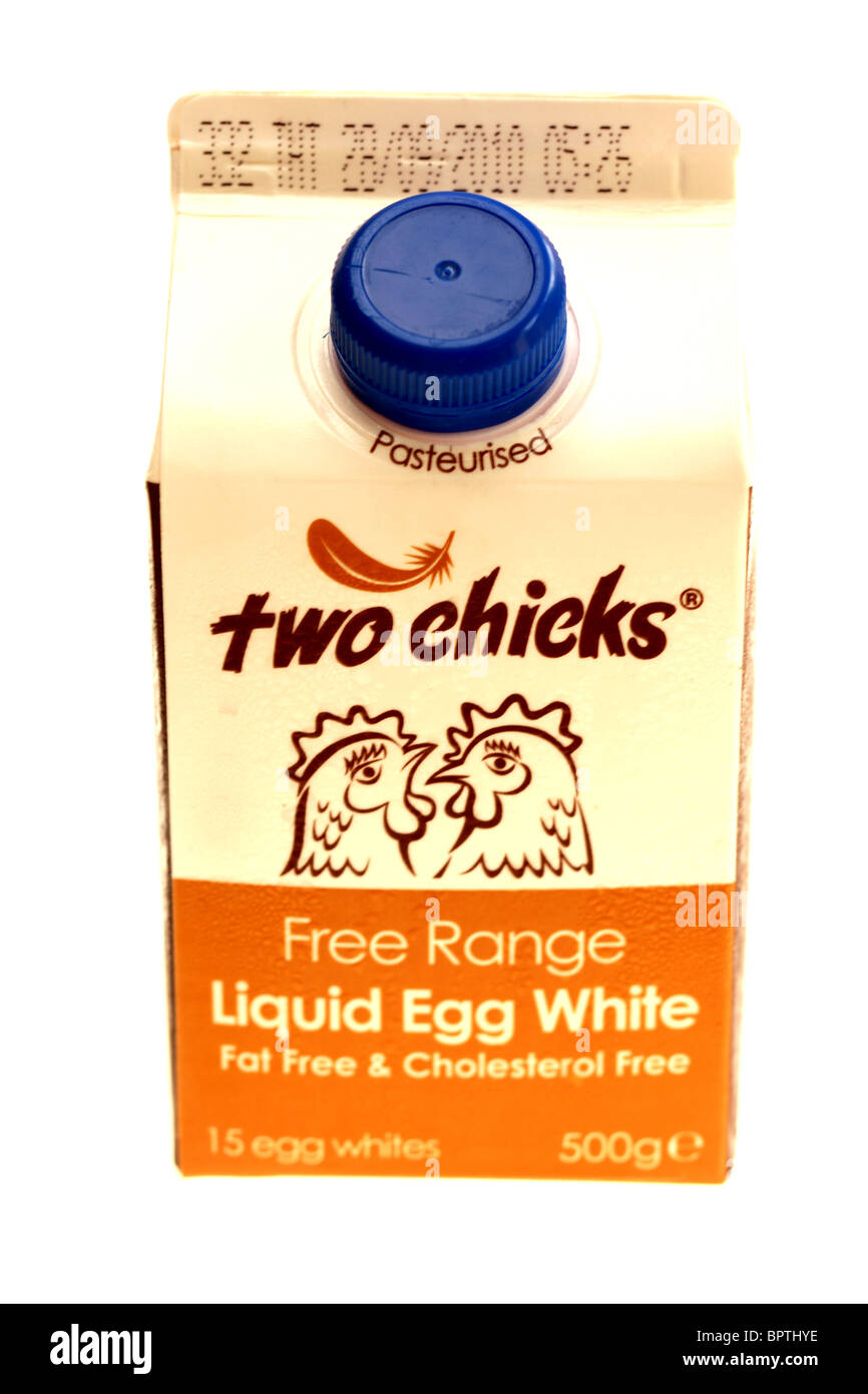 Two Chicks Liquid Egg White Stock Photo Alamy