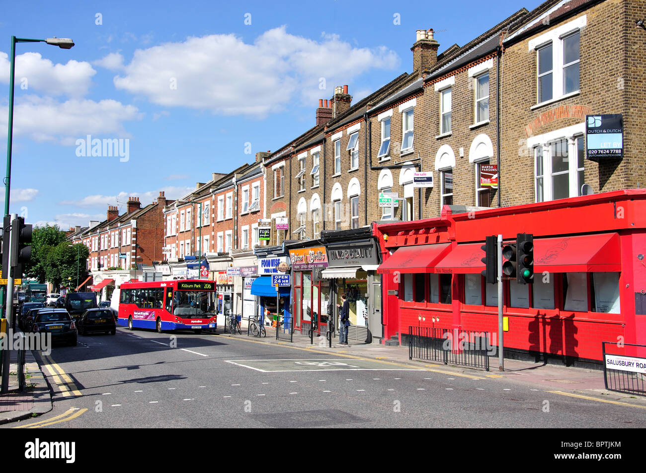 Salusbury Road, Queen’s Park, London Borough of Brent, Greater London, England, United Kingdom Stock Photo