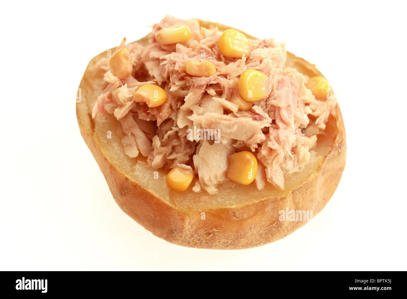 Jacket Potato with Tuna and Sweetcorn Stock Photo Alamy