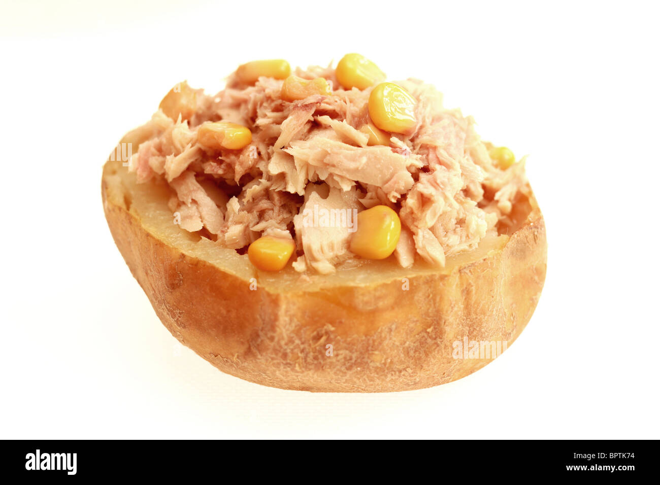 Jacket Potato with Tuna and Sweetcorn Stock Photo Alamy