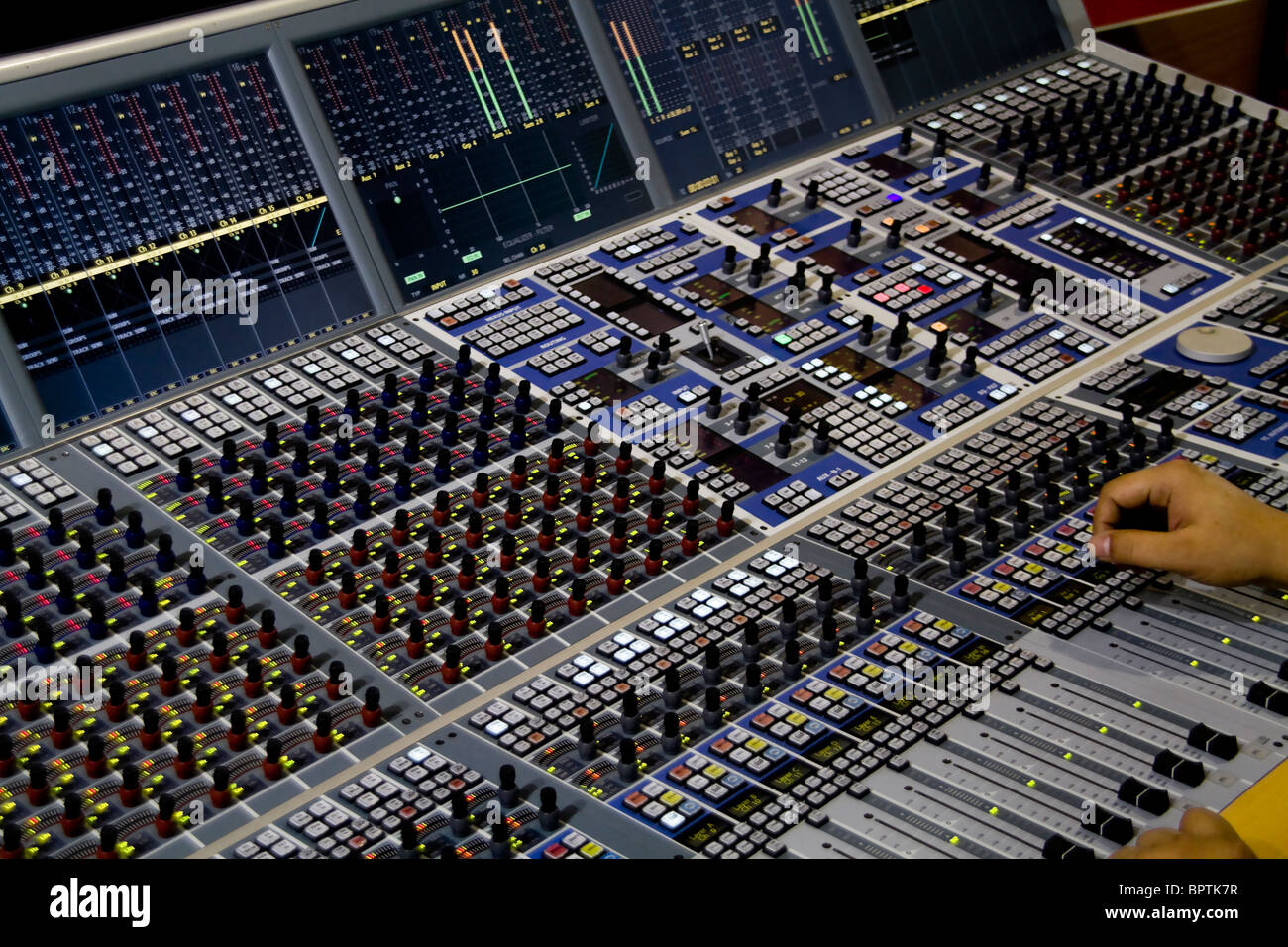 professional audio mixer desk at the studio Stock Photo - Alamy