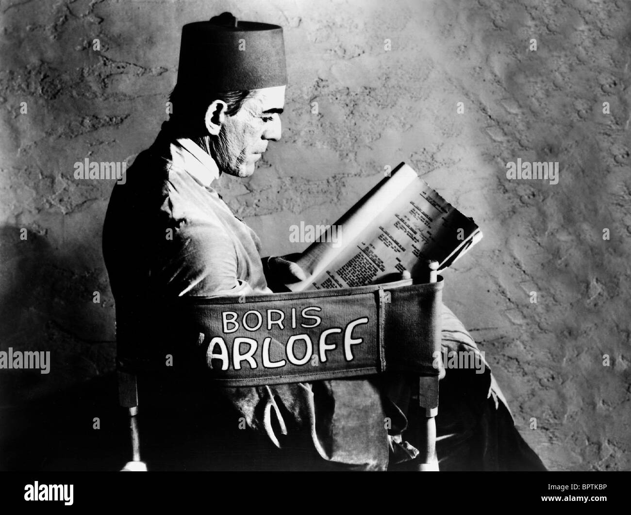 BORIS KARLOFF HORROR FILM ACTOR (1933) Stock Photo