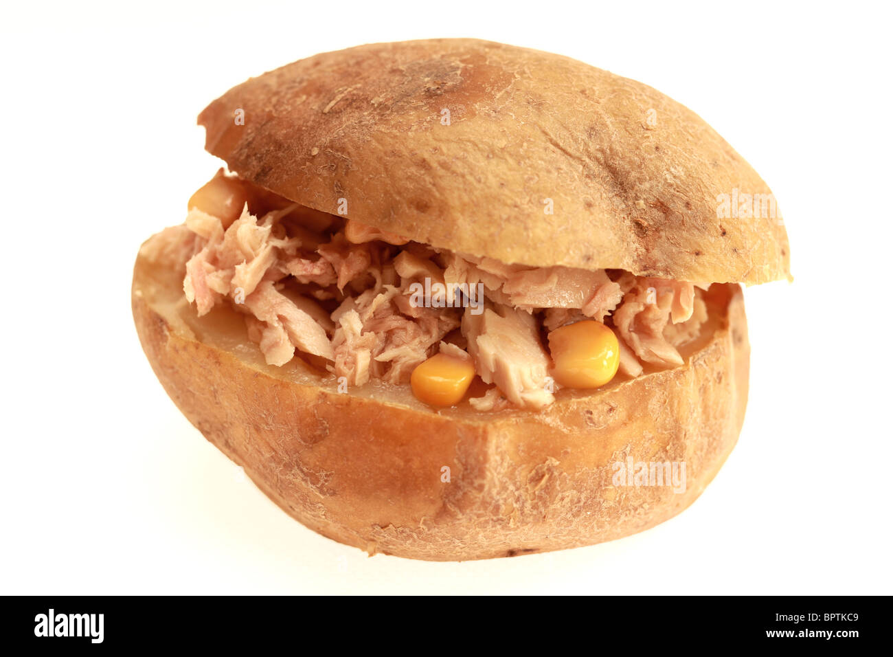 Jacket Potato with Tuna and Sweetcorn Stock Photo Alamy