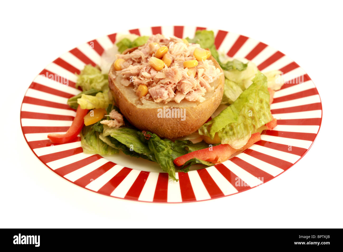 Jacket Potato with Tuna and Sweetcorn Stock Photo Alamy