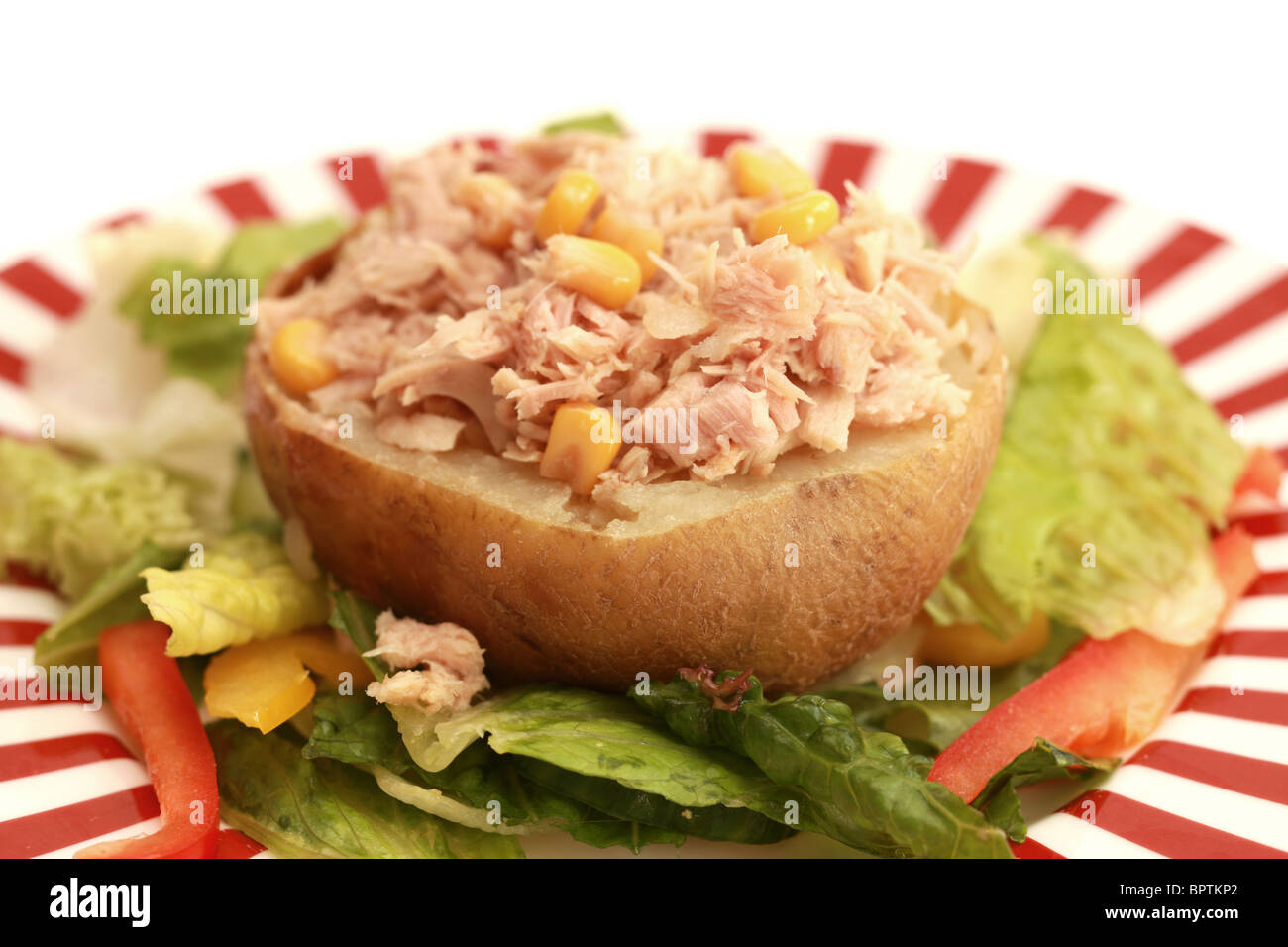 Jacket Potato with Tuna and Sweetcorn Stock Photo Alamy