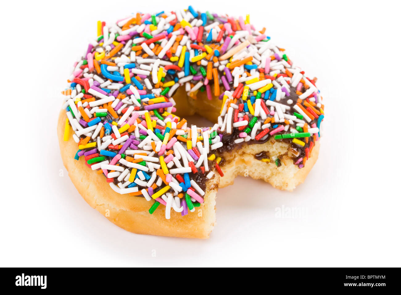 Donut with white background close up shot Stock Photo - Alamy